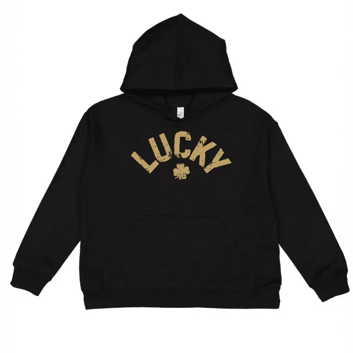 Детская футболка с длинным рукавом с принтом Happy St. Pat-Rex Day The Juniper Shop, Black — фото 4
