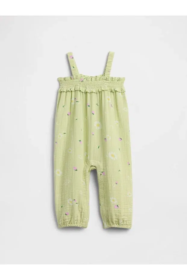 Детский комбинезон для девочек с принтом Gap, Light Green-000