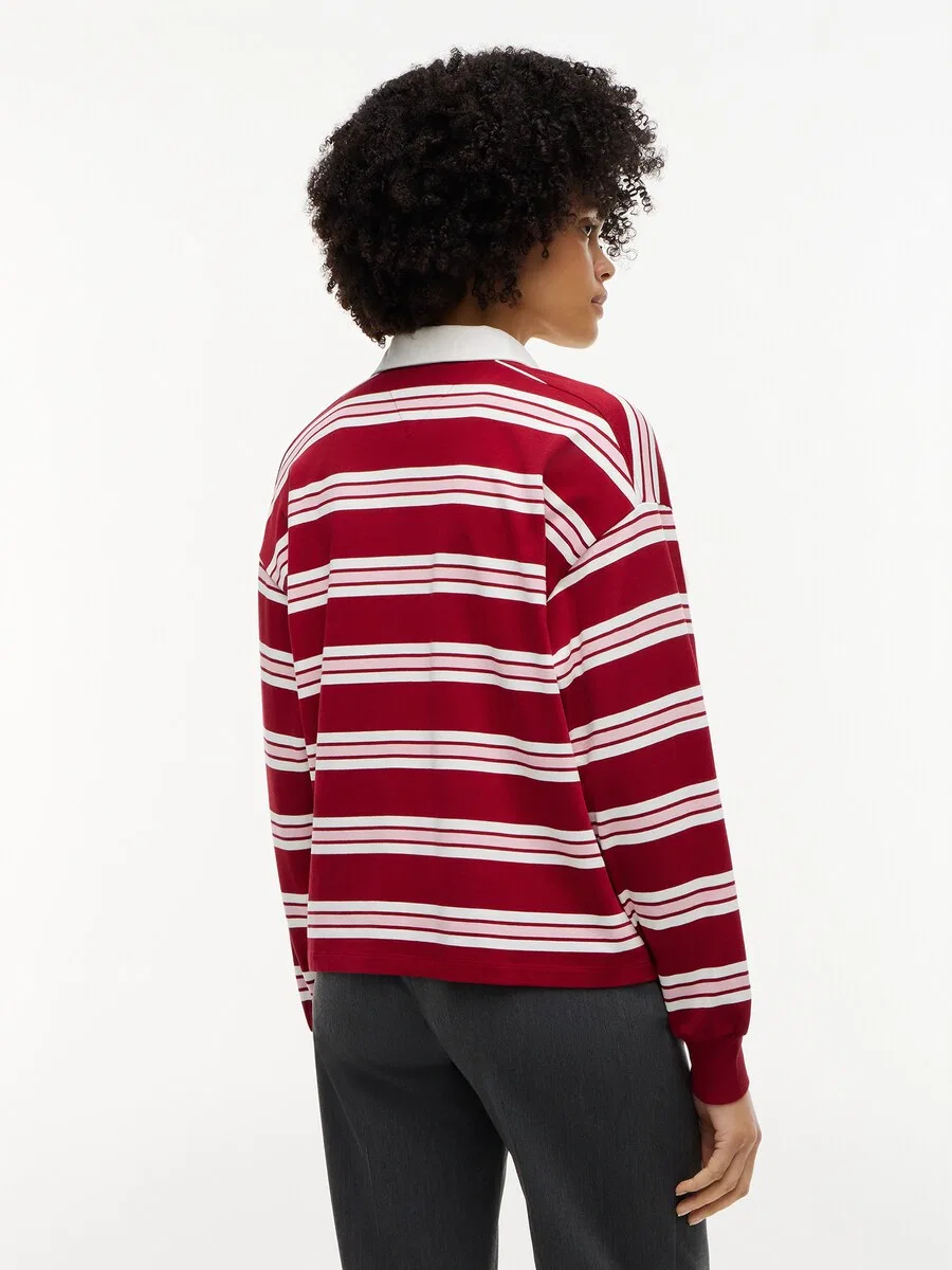Топ TOMMY HILFIGER красного цвета — фото 4