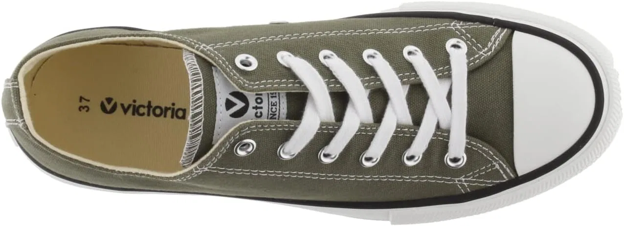 Детские кеды Victoria Unisex Low-Top Tribu Canvas & Gummi-Zehe 106550, Khaki — фото 4