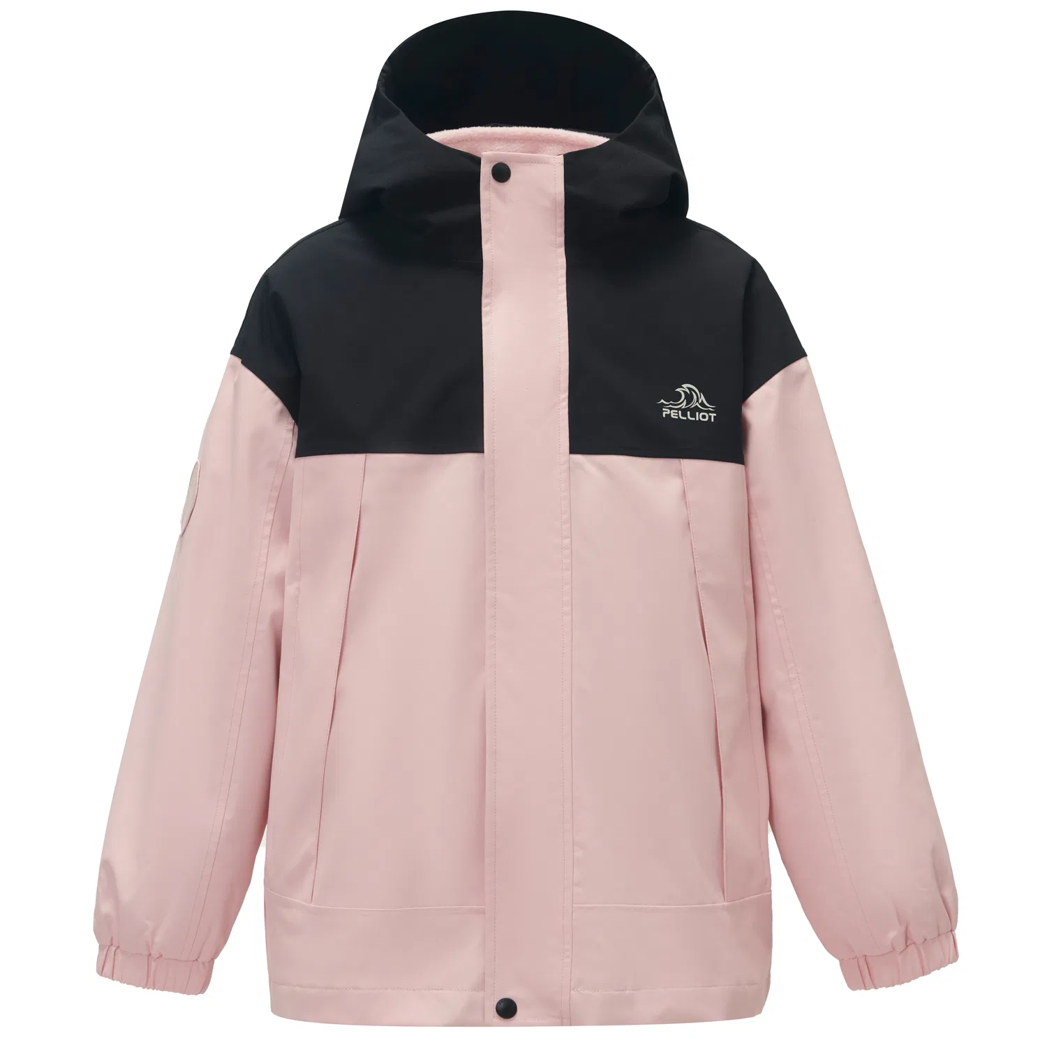 Детская ветровка PELLIOT, Twilight Black+Candy Pink