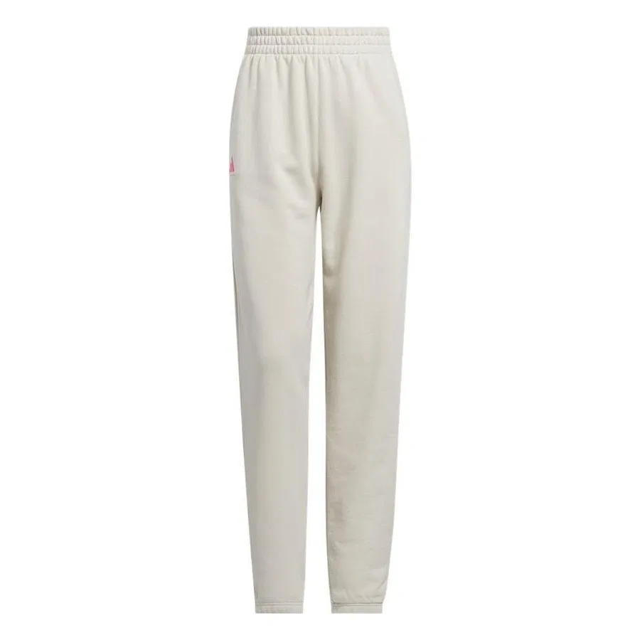 Женские спортивные брюки с французским футером adidas ADI BB PANT JY4727, Бежевый — фото 2