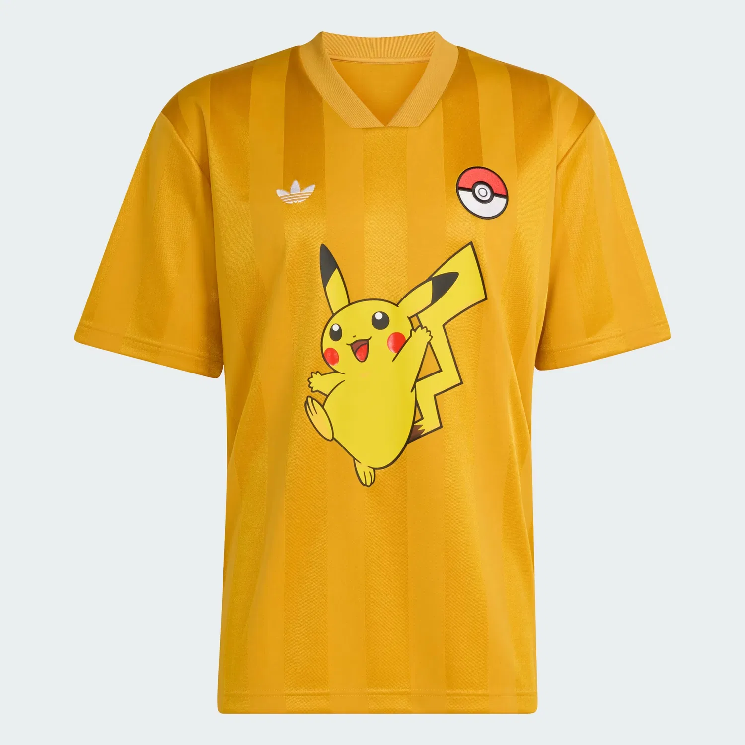 Мужская спортивная футболка свободного кроя Pokémon Adidas Originals, желтый — фото 4