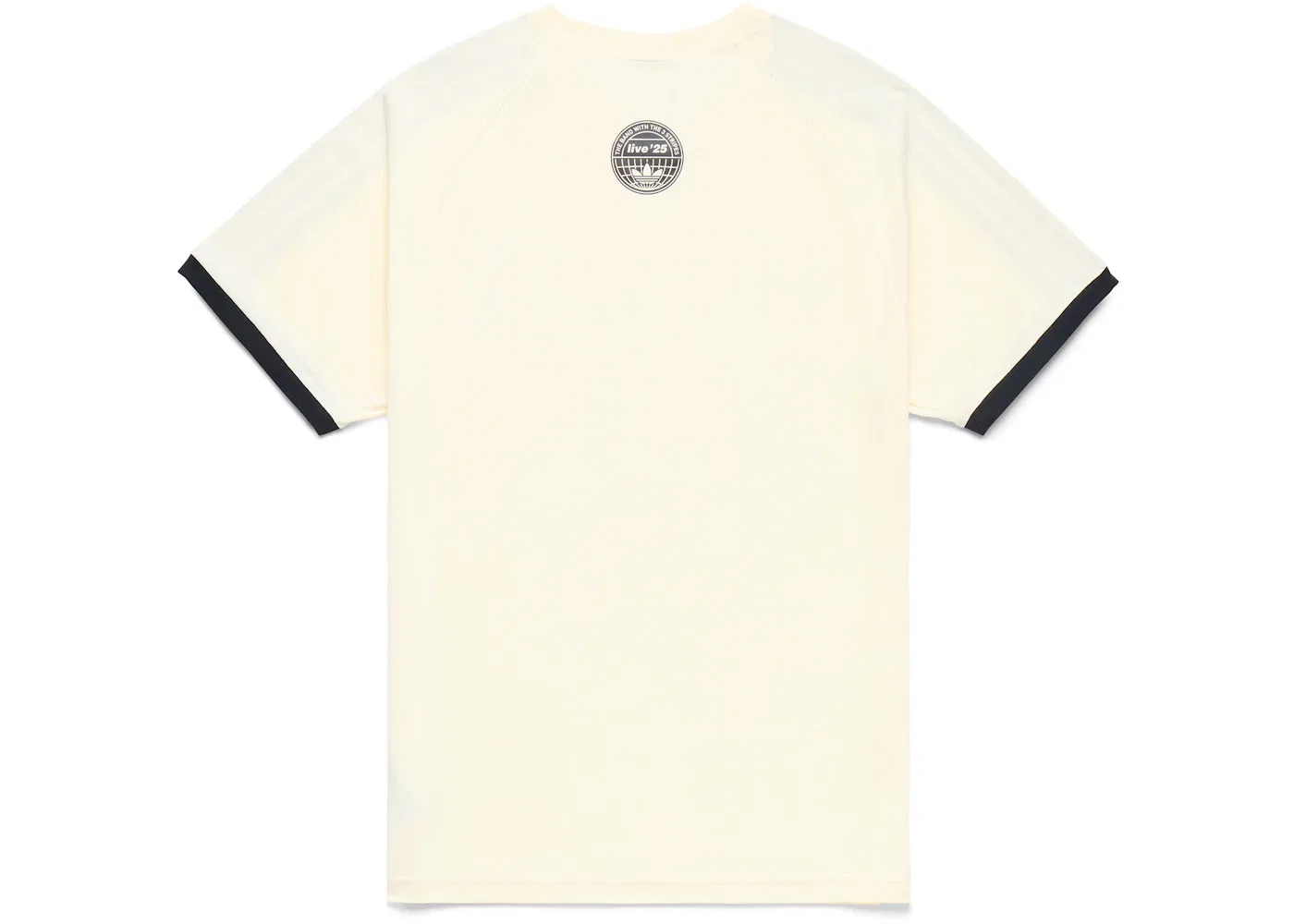 Мужская футболка с принтом T-Shirt Adidas, Cream White — фото 2