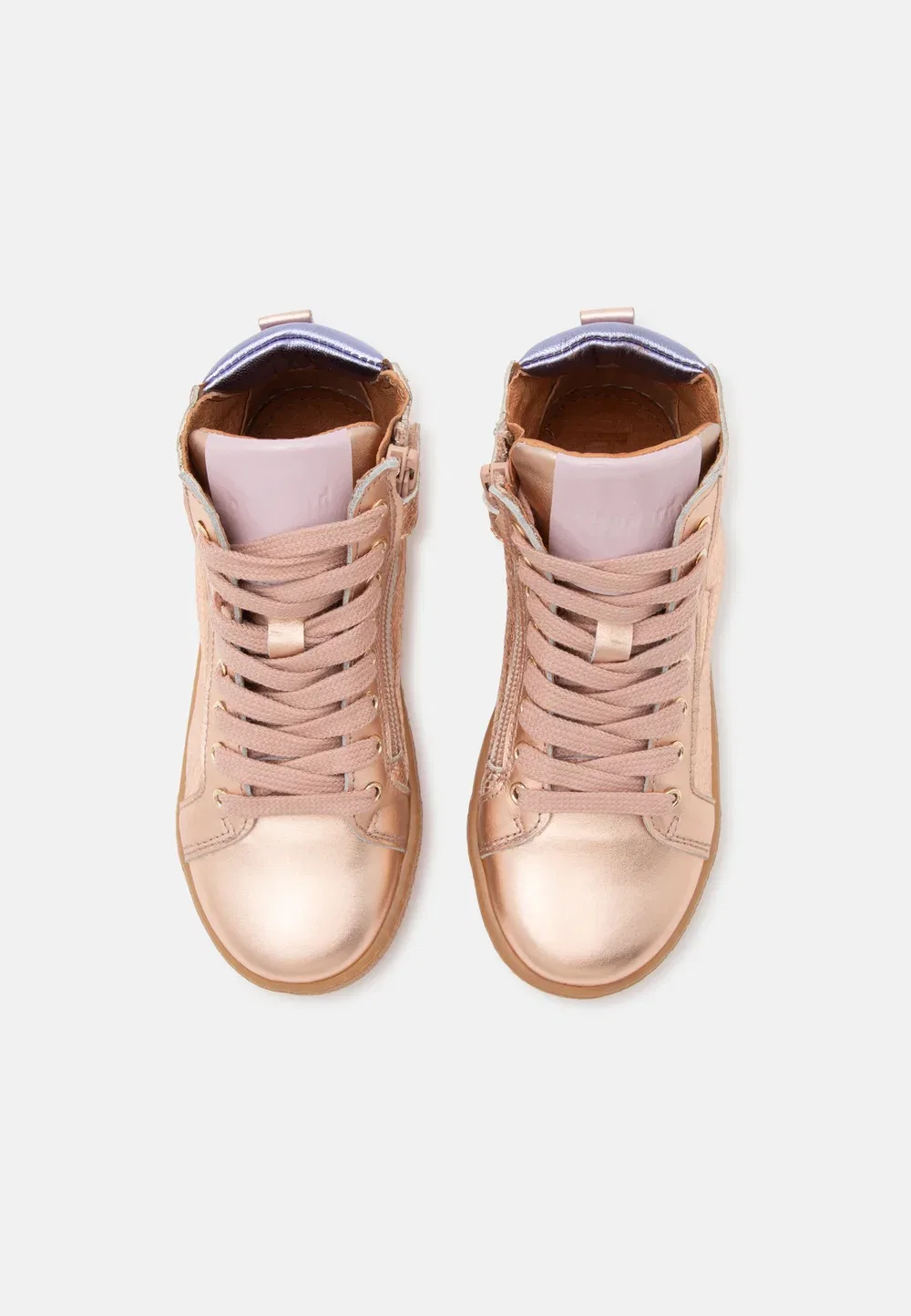 Gaia - высокие кроссовки Bisgaard, Rose Gold-Coloured — фото 4