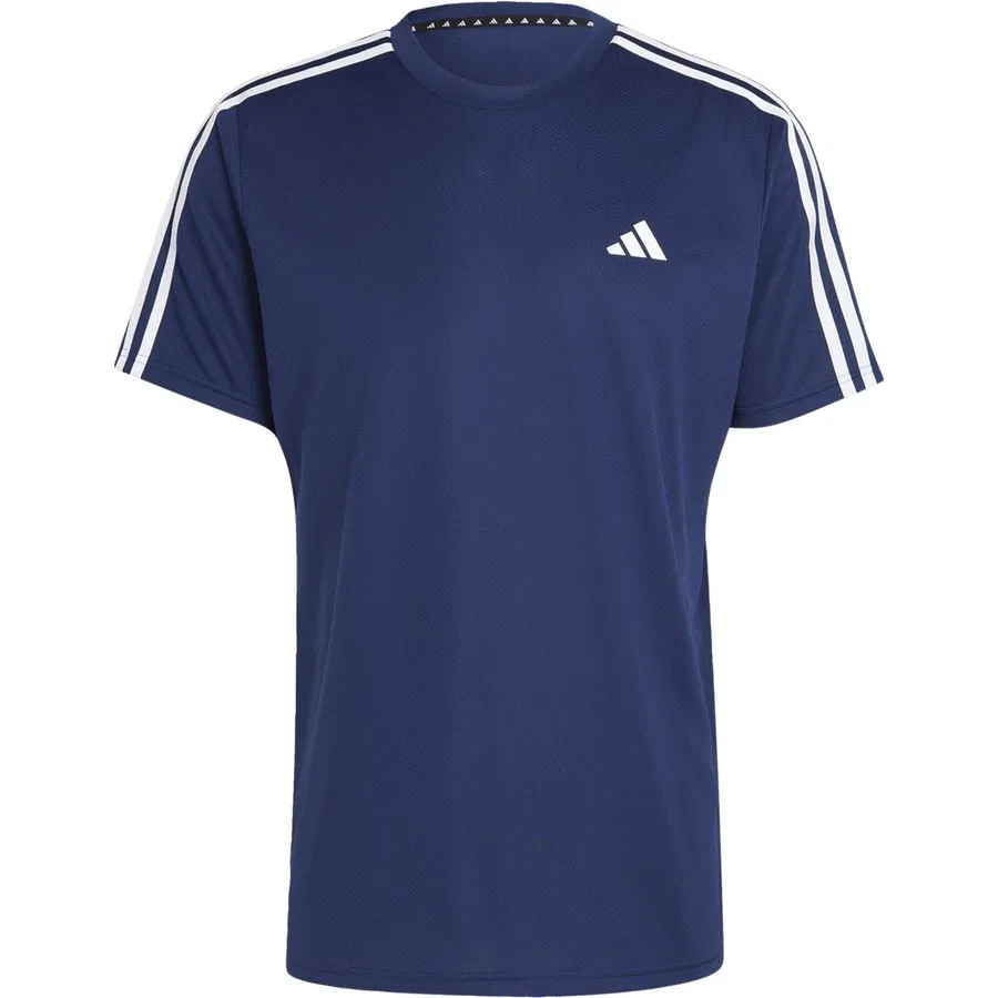 Мужская футболка с длинным рукавом Train Essentials 3-Stripes adidas Performance, Сине-белый — фото 3