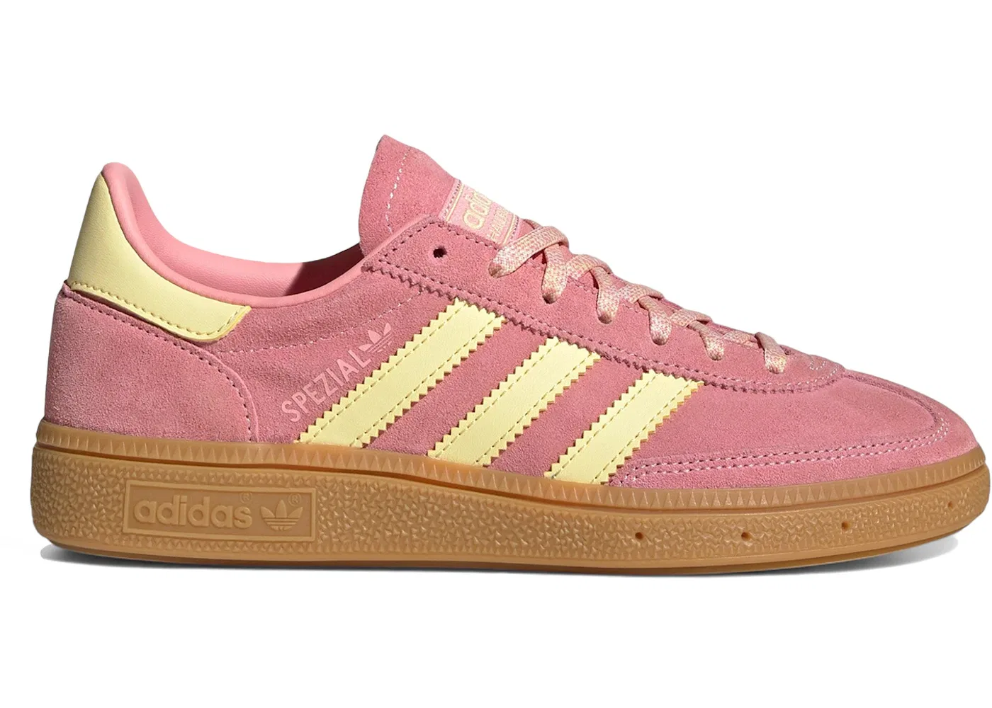 Детские кроссовки с замшевым верхом Adidas Handball Spezial, Semi Pink Spark Almost Yellow Gum