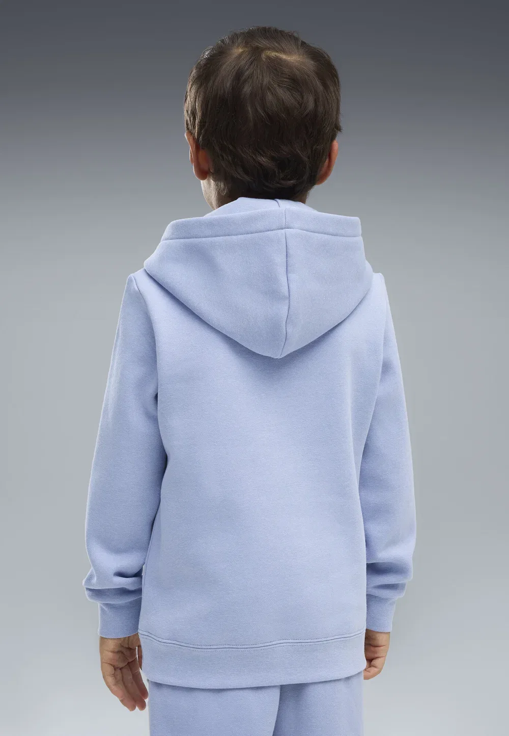 Толстовка с капюшоном из флиса с изображением кошки, унисекс - худи Puma, Chambray Blue — фото 4