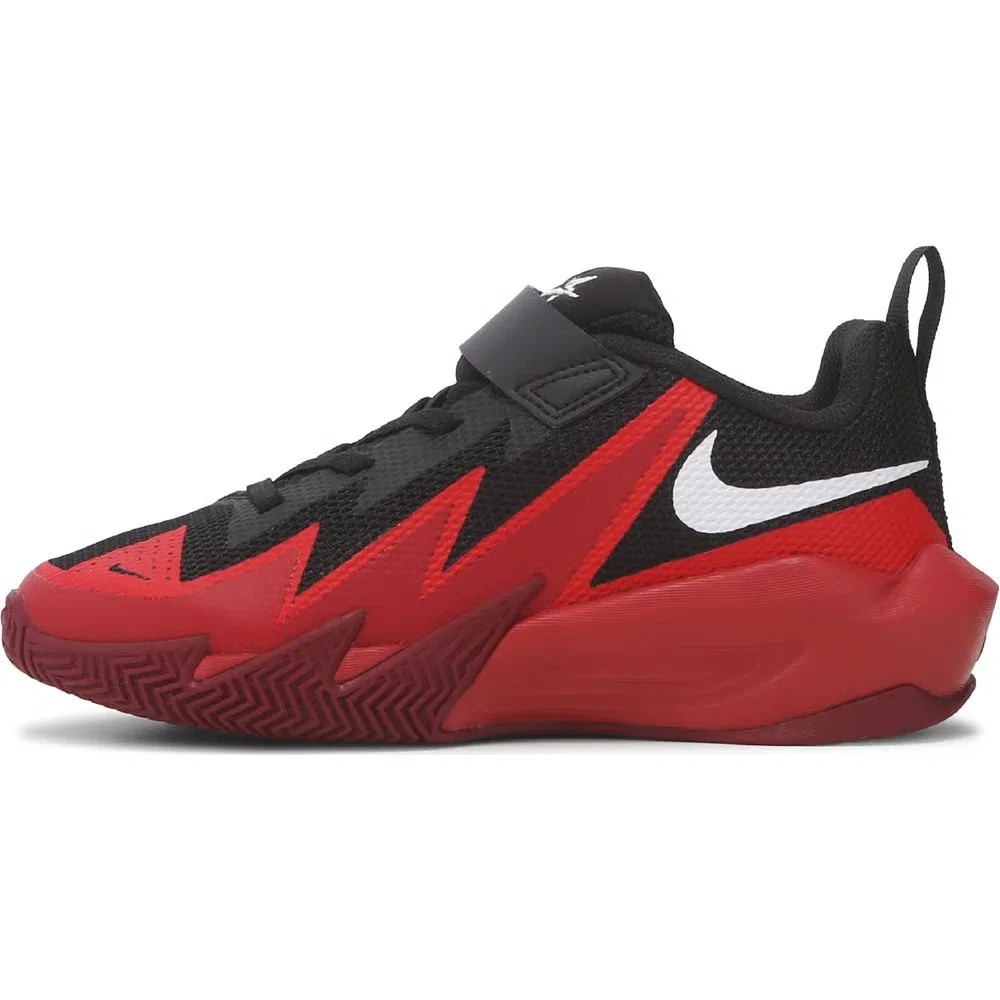 Детские баскетбольные кроссовки Dynamite Nike, Black/Red — фото 3