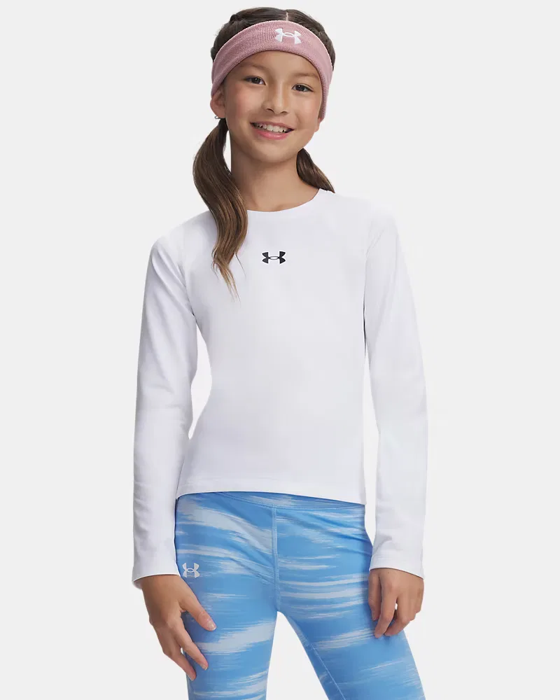 Лонгслив утепляющий с четырехсторонней растяжкой ColdGear UnderArmour, White/Black