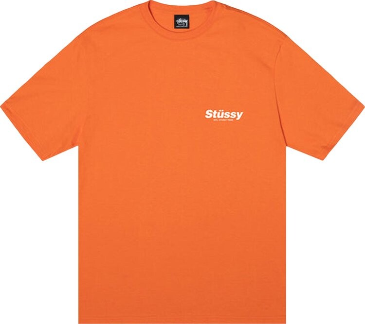 

Футболка Stussy Rabbit Hole Tee 'Coral', оранжевый