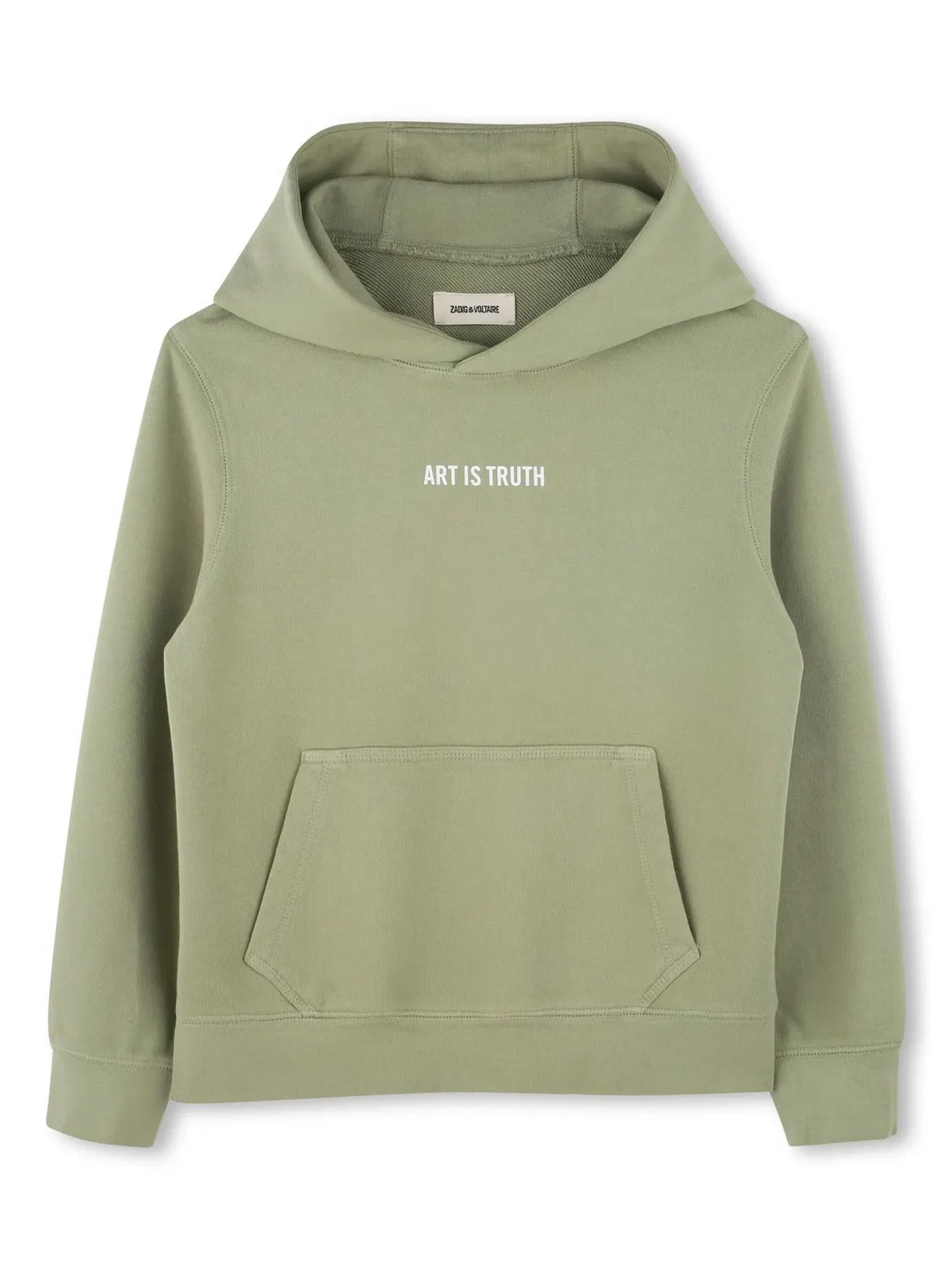 Zadig&Voltaire Худи с принтом в оливковом цвете