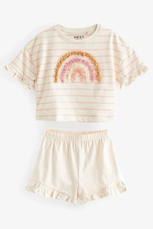 Детский комплект одежды для девочек с принтом Next Baby, Nude Color — фото 3