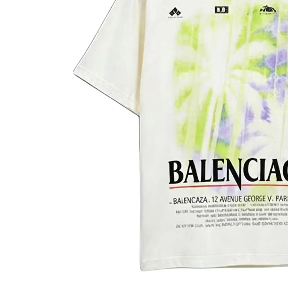 Футболка Slim Fit Balenciaga белая — фото 4