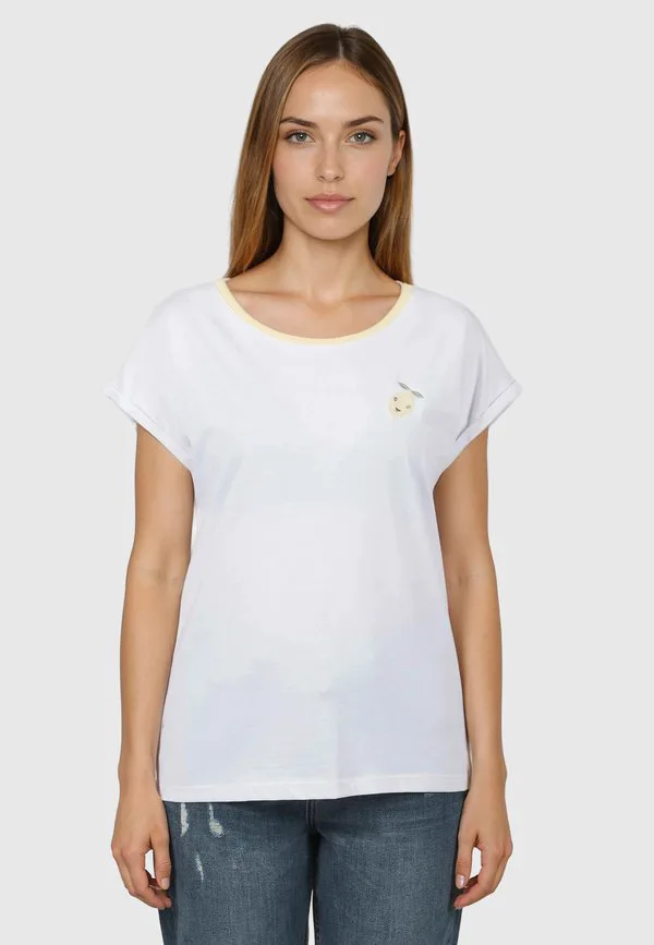 

Футболка с принтом «тутти-фрутти» Kleinigkeit, Sunshine Yellow, Желтый, Футболка с принтом «тутти-фрутти» Kleinigkeit, Sunshine Yellow