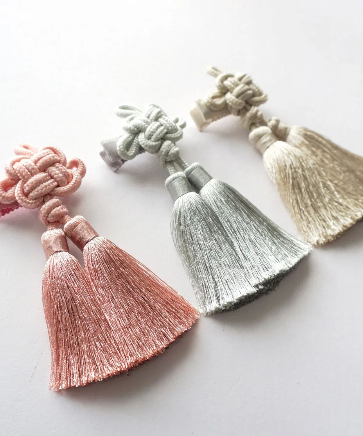 Детский аксессуар для кимоно с кисточкой, модель Tassel Clip SweetMommy, Pink — фото 3