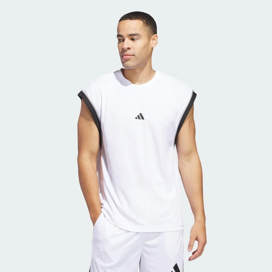 Спортивная футболка ADIDAS PERFORMANCE Performance Shirt 'All-World' белого цвета — фото 2