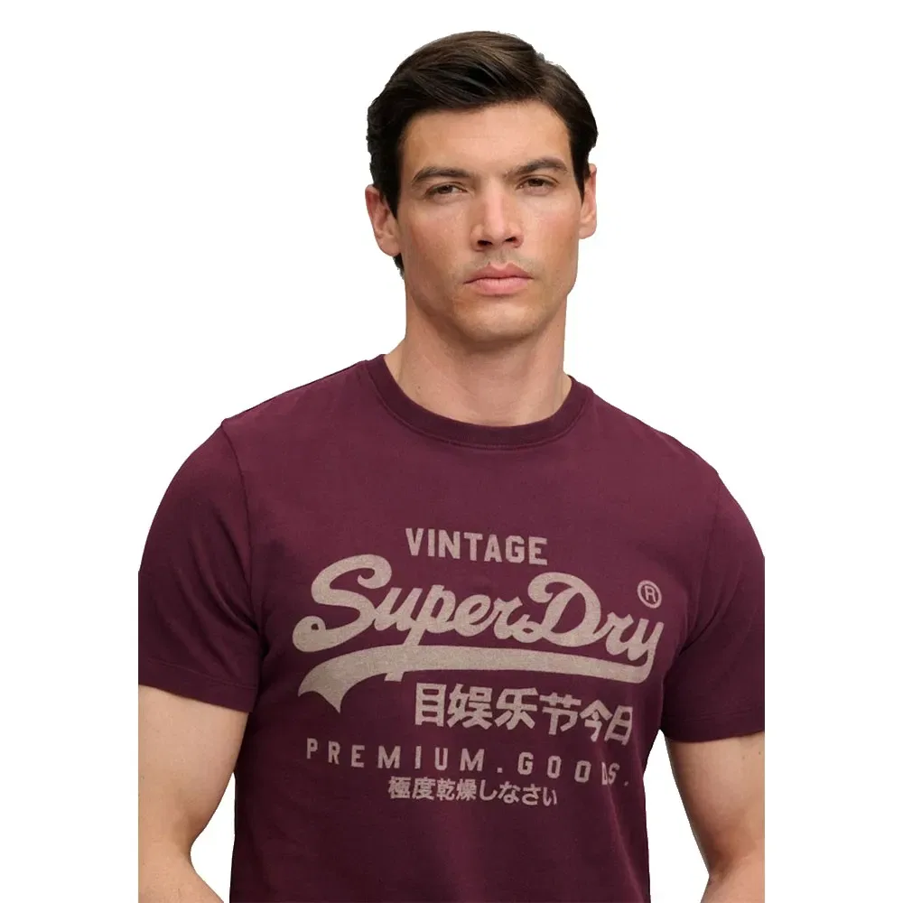 Мужская футболка с принтом Vintage Logo Superdry, Purple — фото 4