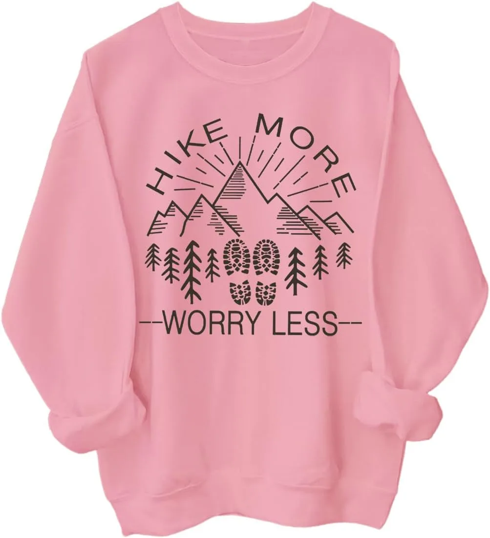 

Графический худи Hike More Worry Less