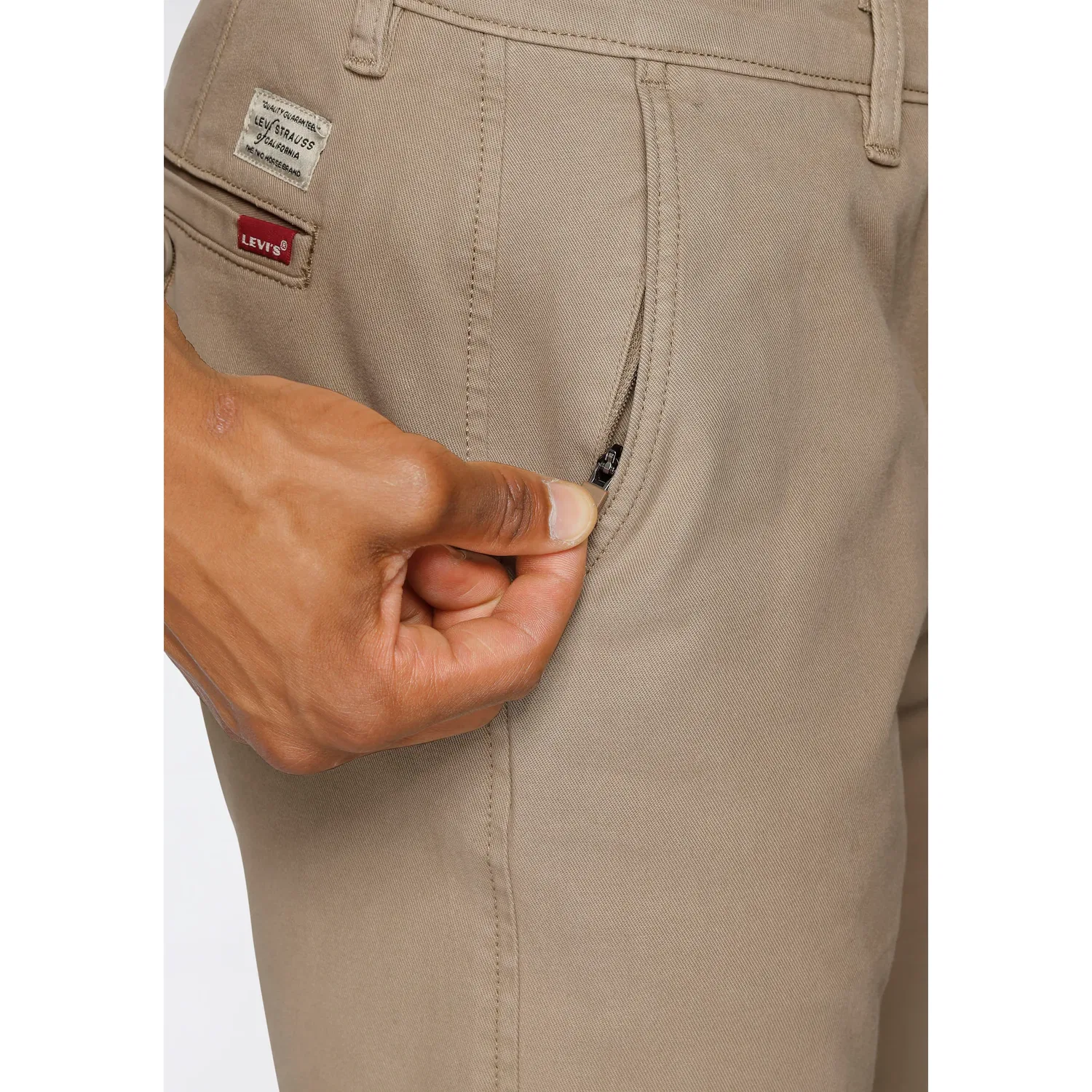 Мужские чиносы slim taper Levi's, Shady Beige — фото 3