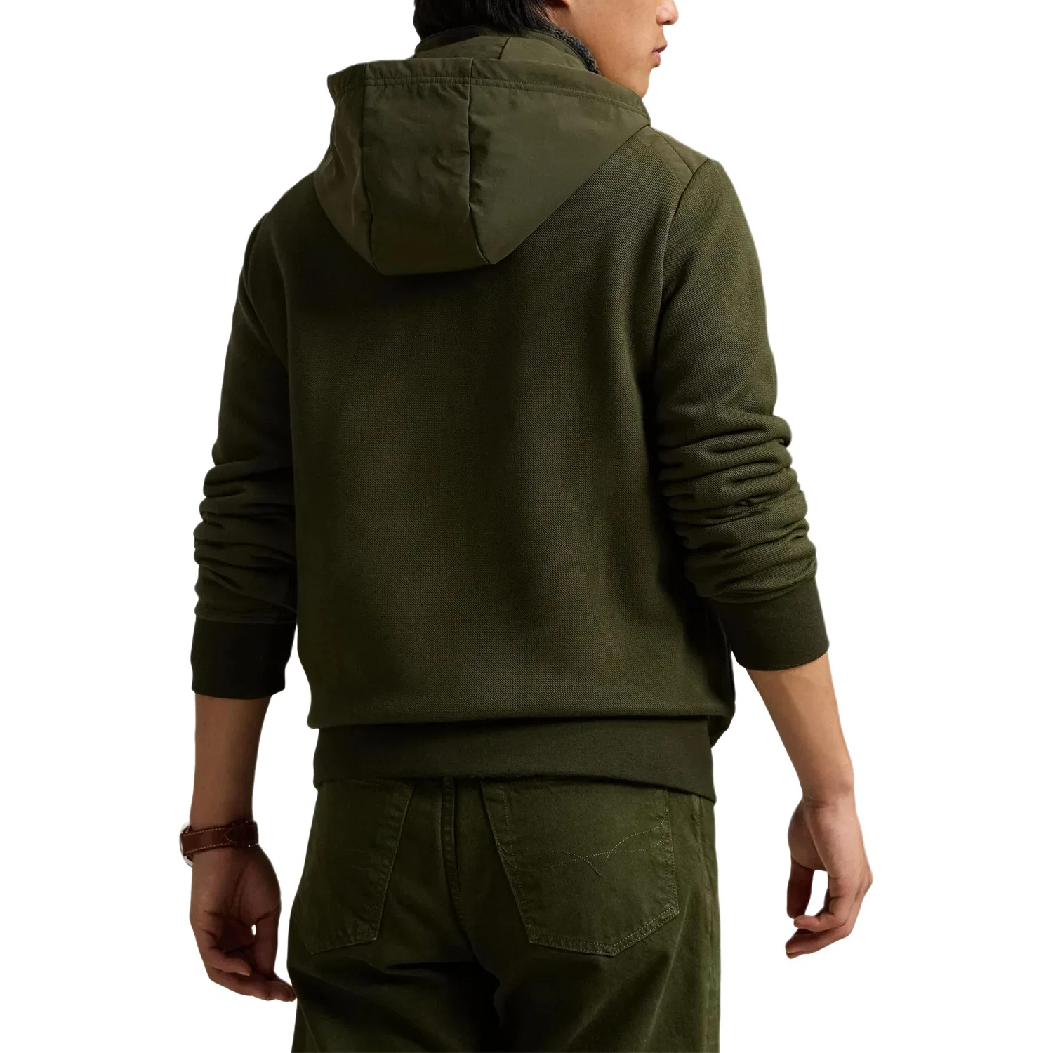 Мужская куртка на молнии Olive Green Polo Ralph Lauren — фото 4