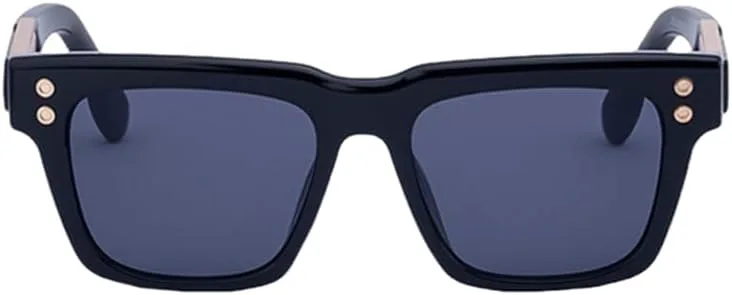 

Винтажные солнцезащитные очки для женщин и мужчин, роскошные, популярные, в стиле панк, с заклепками, защита от УФ-излучения UV400 HHZZYVY, Black Gold Black