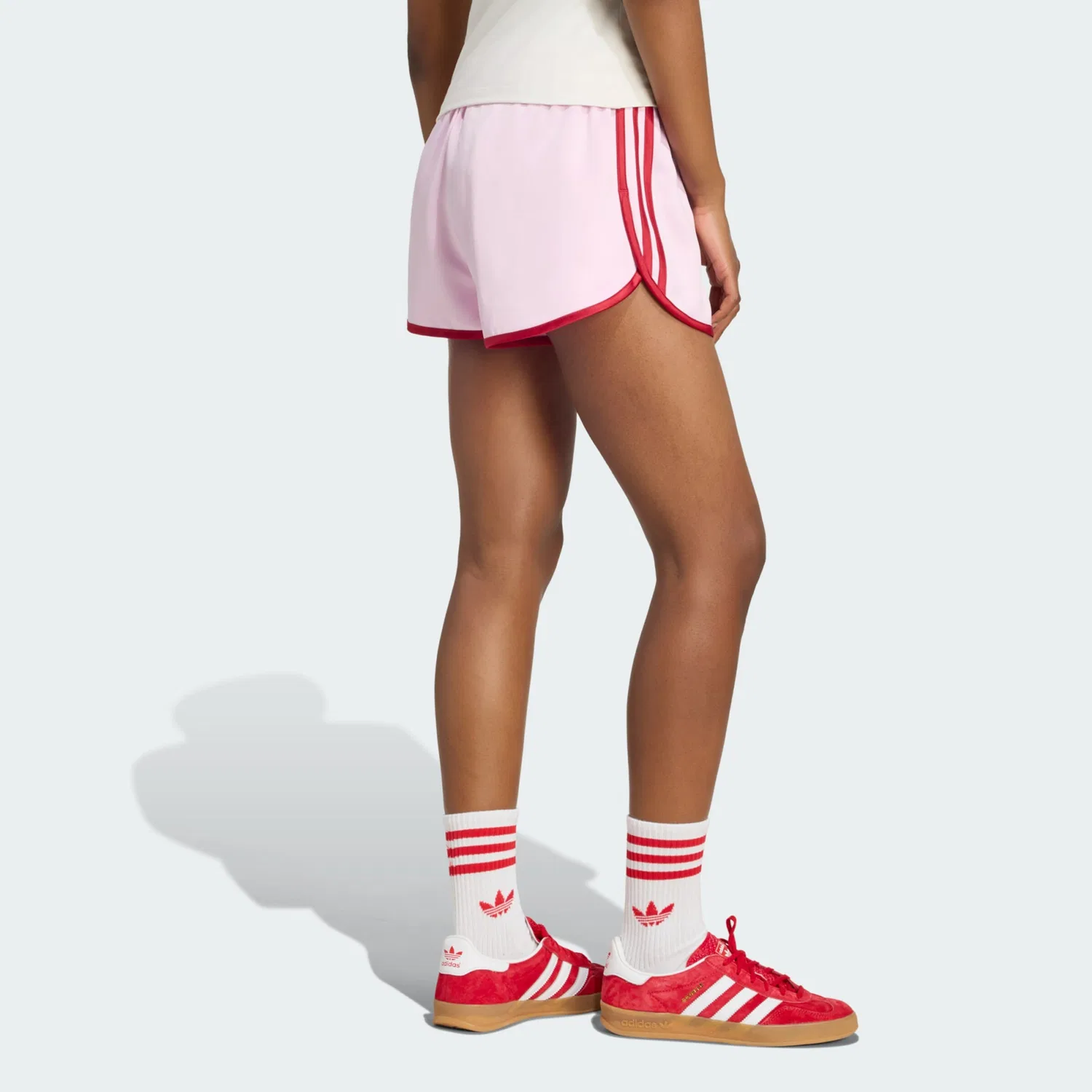 Шорты Adidas Originals Regular Pants Sprinter в розовом цвете — фото 3