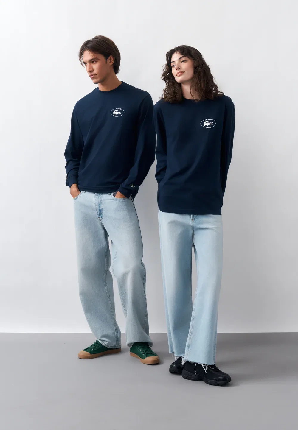 Унисекс - футболка с длинными рукавами Lacoste, Navy Blue