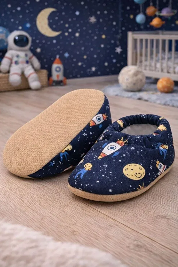 Детские пинетки с рисунком Pico Baby, Navy Blue