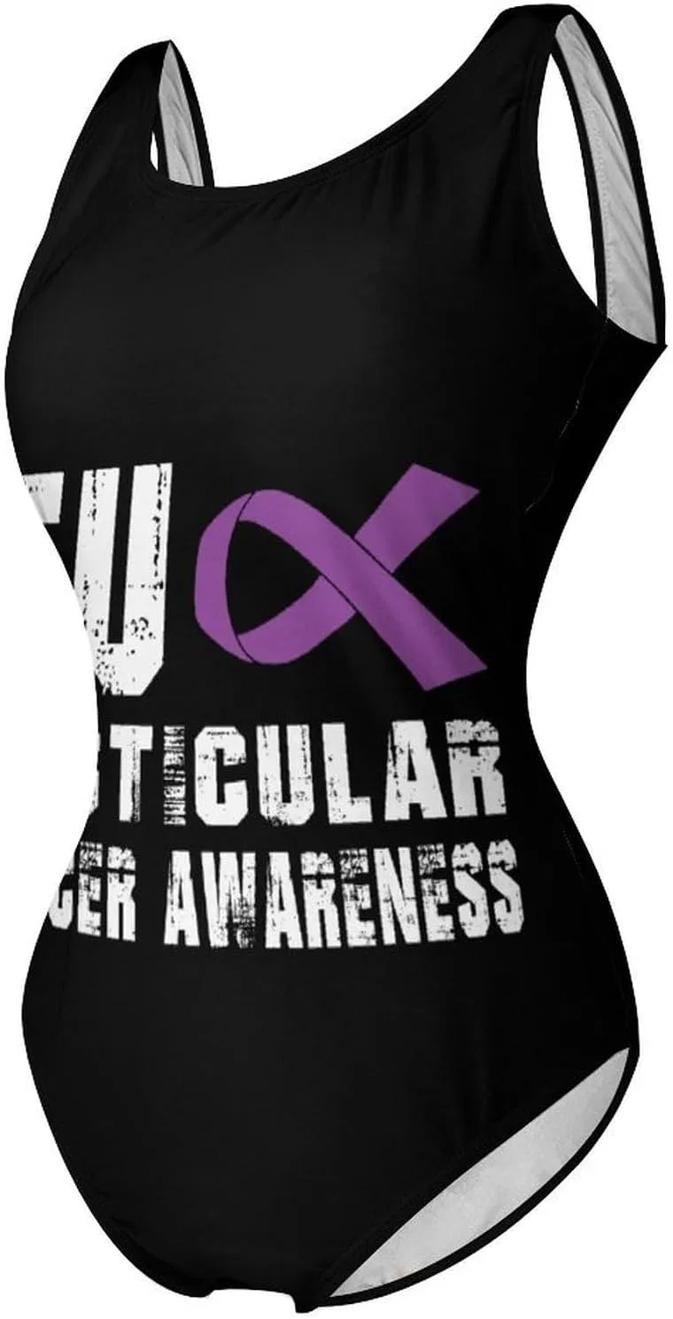 Женский цельнокроеный купальник с контролем живота Generic, Testicular Cancer Awareness — фото 4