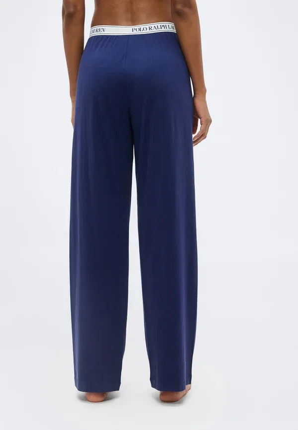 Пижамные брюки из хлопка Sleep pants 2 pack Polo Ralph Lauren, белый, темно-синий — фото 3