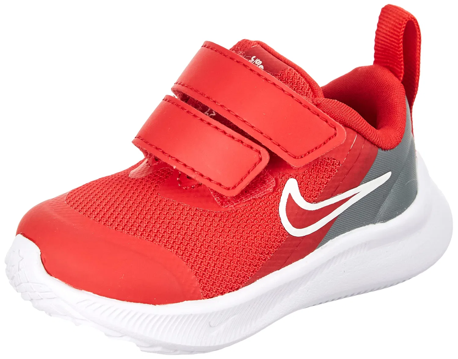 Детские кроссовки для мальчиков с принтом Star Runner 3 NIKE, White Red
