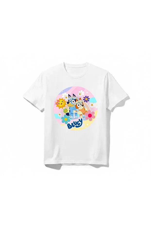 Детская футболка для мальчиков с принтом Bluey Special Design Urbantrendstore, White