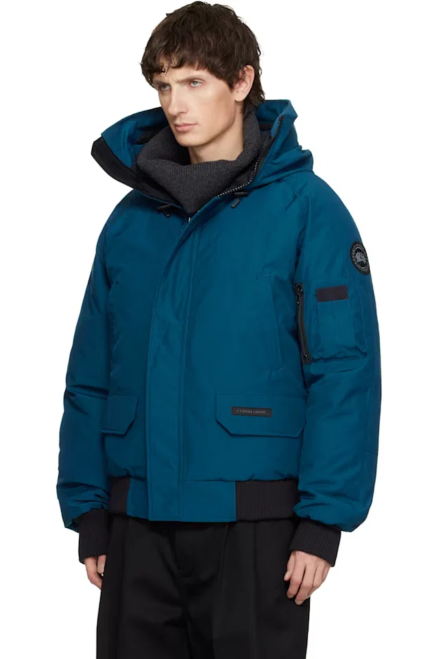 Пуховая куртка-бомбер Blue black label Chilliwack Canada Goose — фото 4