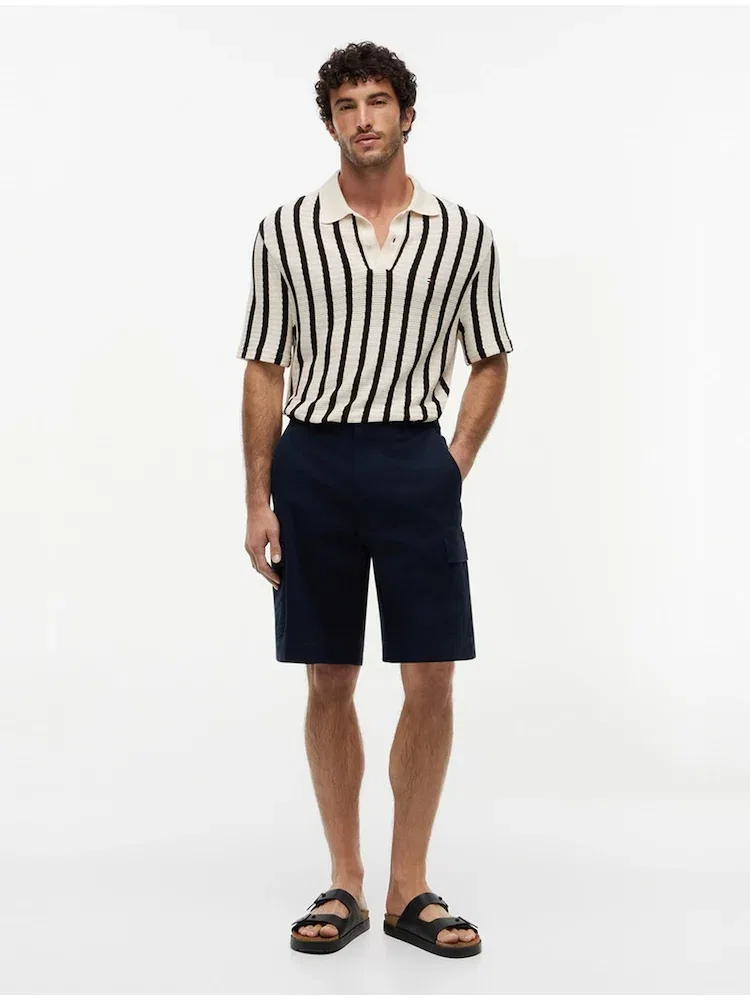 Шорты карго из твила TOMMY HILFIGER, Navy