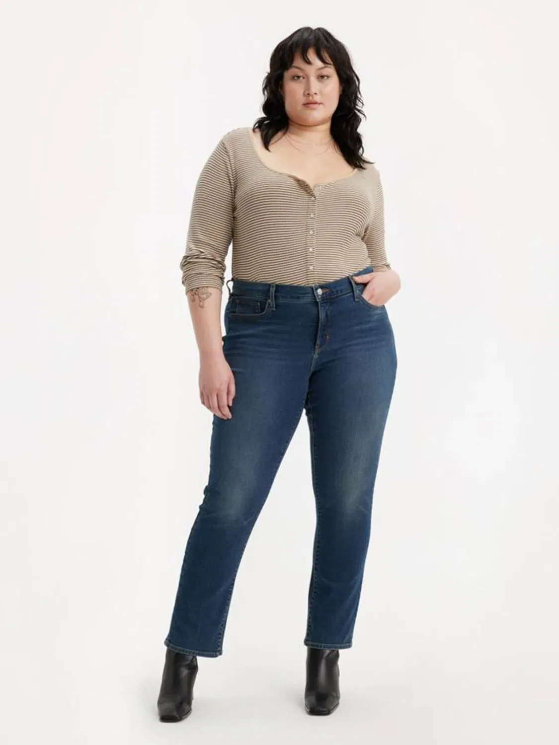 Levi's Zealous Blue Curve 311 Моделирующие прямые джинсы