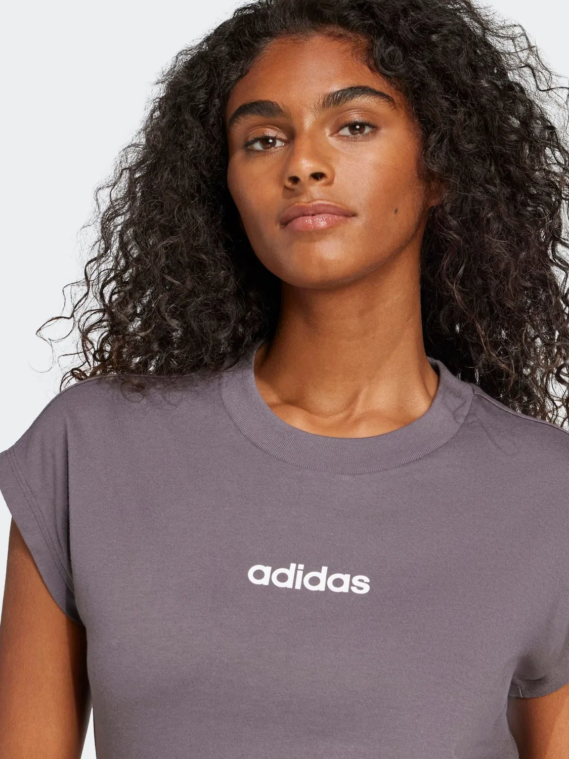 Футболка с круглым вырезом adidas Essentials, Dark Grey — фото 3