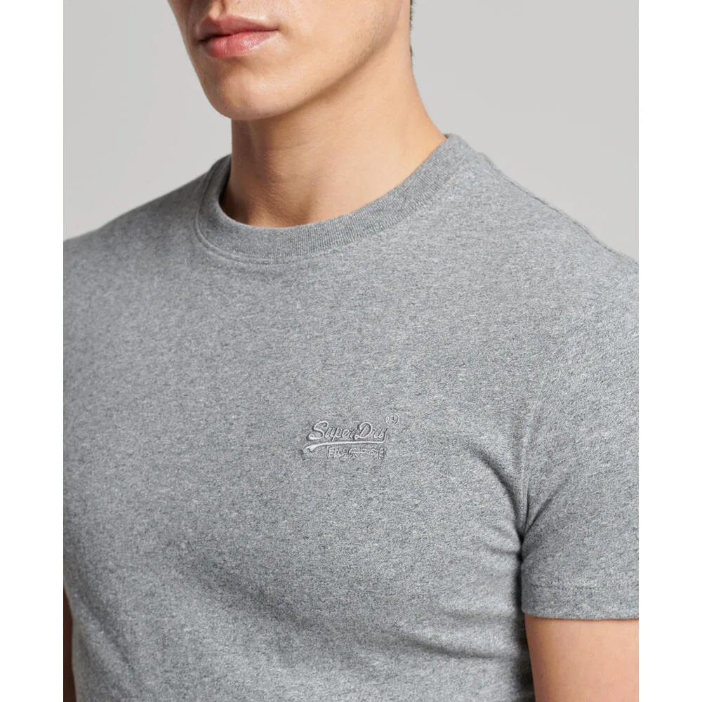 Мужская хлопковая футболка Superdry Vintage Logo, Grau — фото 3