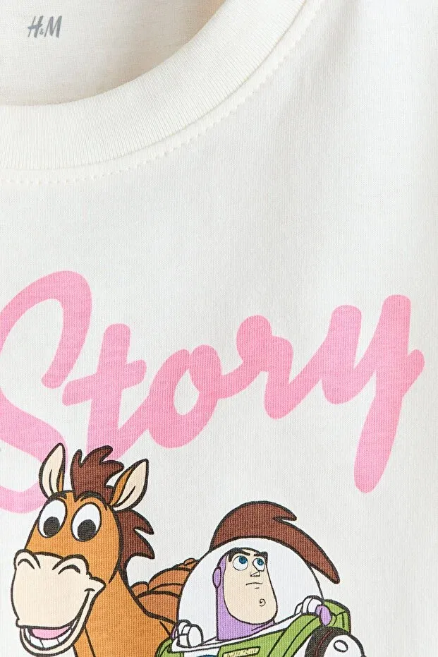 Детская футболка с принтом Toy Story H&M, White Toy Story — фото 2