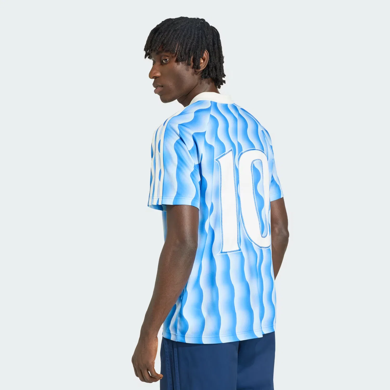 Мужская футболка свободного кроя Summer Glow Jersey Adidas Originals, синий — фото 2