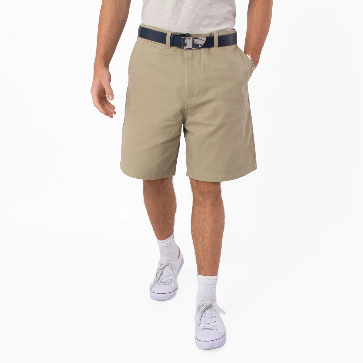 Шорты бермуды из хлопкового твила Twill Weave Bermuda Cotton Shorts Burberry, Hunter