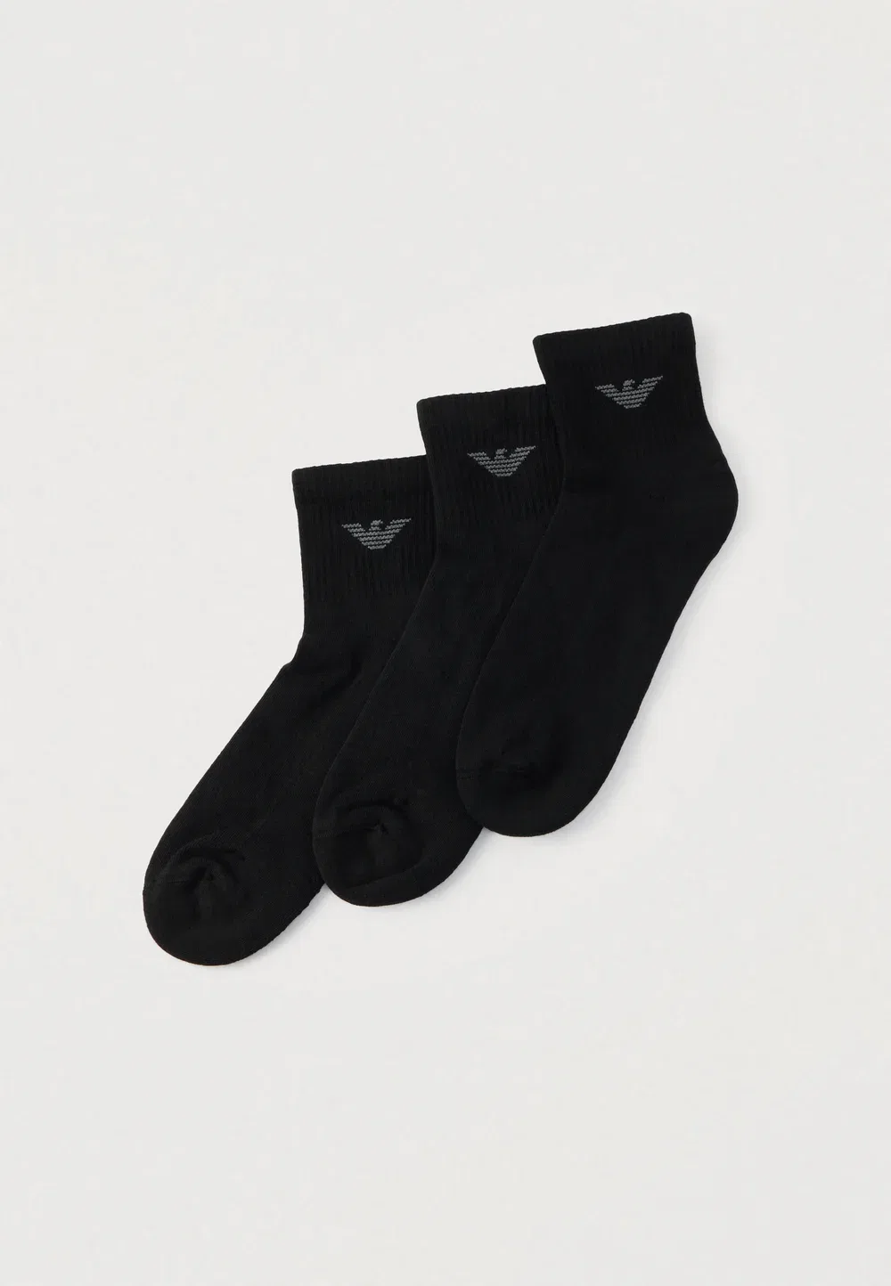 Комплект из 3 коротких носков Emporio Armani, Black