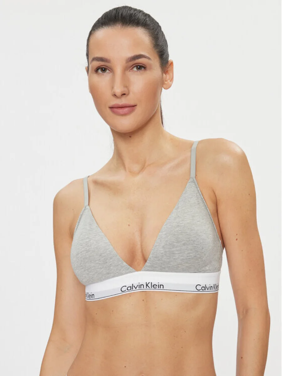Бюстгальтер Calvin Klein Triangle Bra, серый меланж