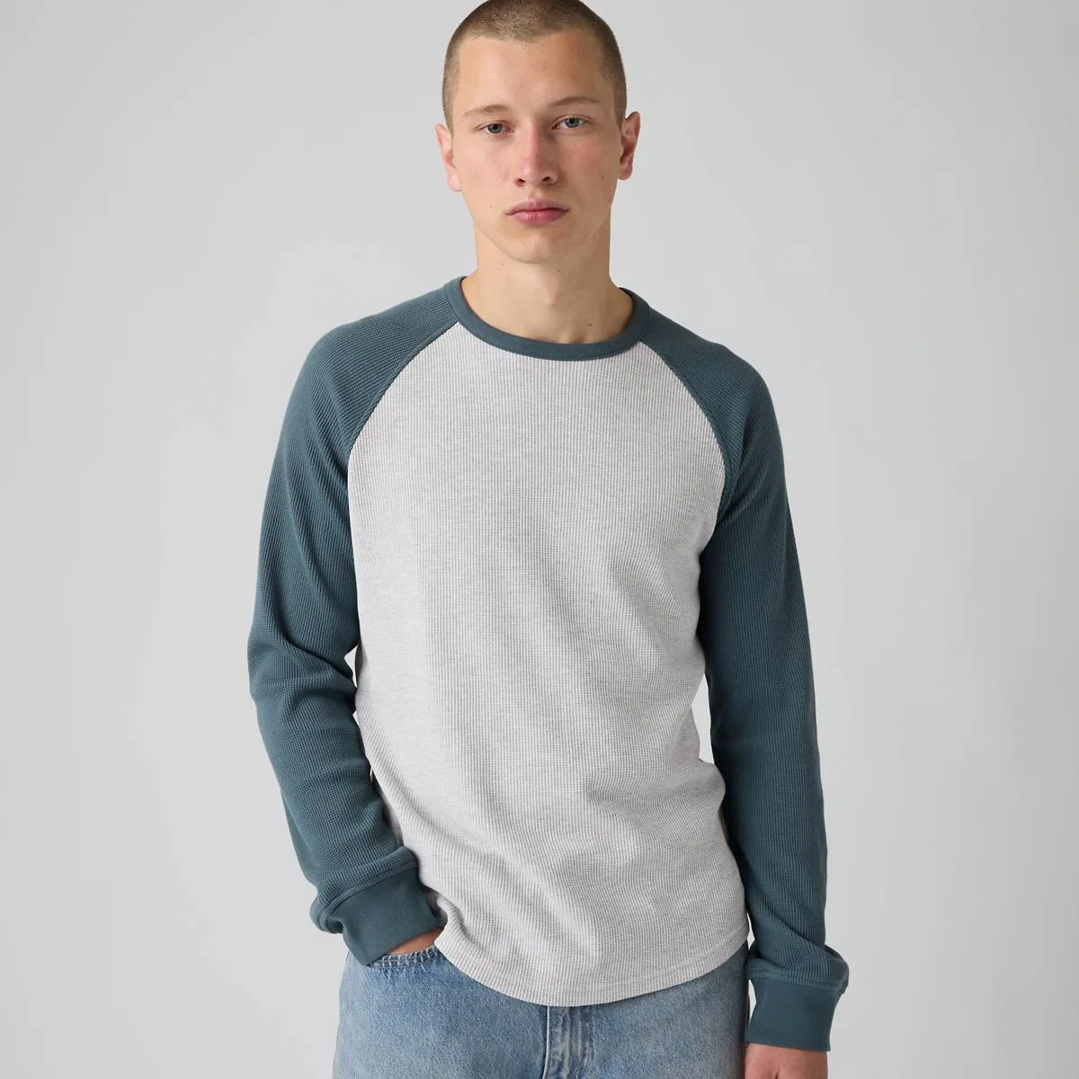 Термофутболка с длинными рукавами и рукавами реглан Levi's, Raglan Block Dark Slate - Multi-Color