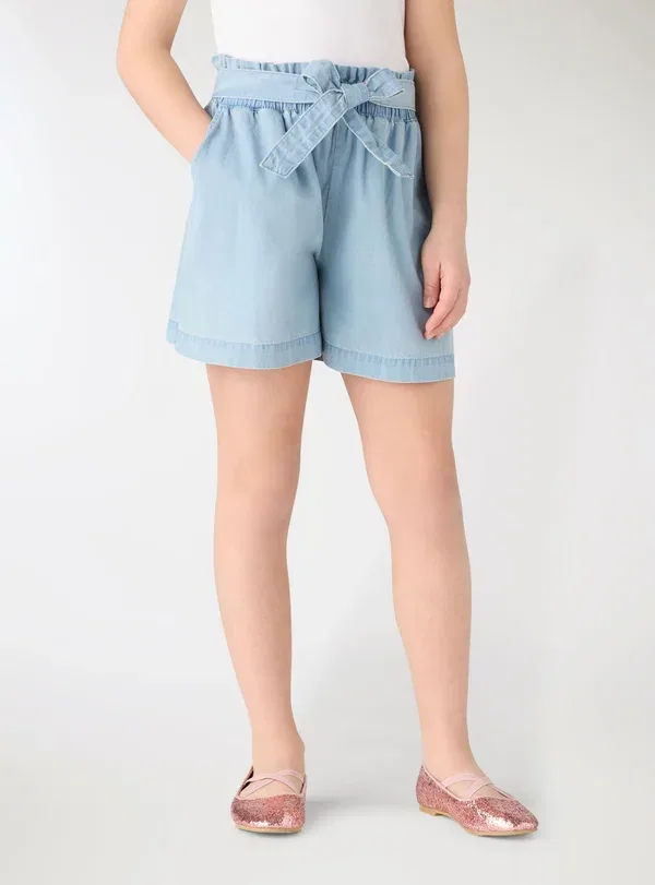Шорты джинсовые Corto Terranova, Blu Denim Chiaro, светло-голубой — фото 2