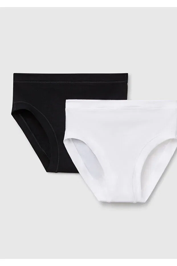 Детский комплект трусов для девочек хлопковый United Colors Of Benetton, Black
