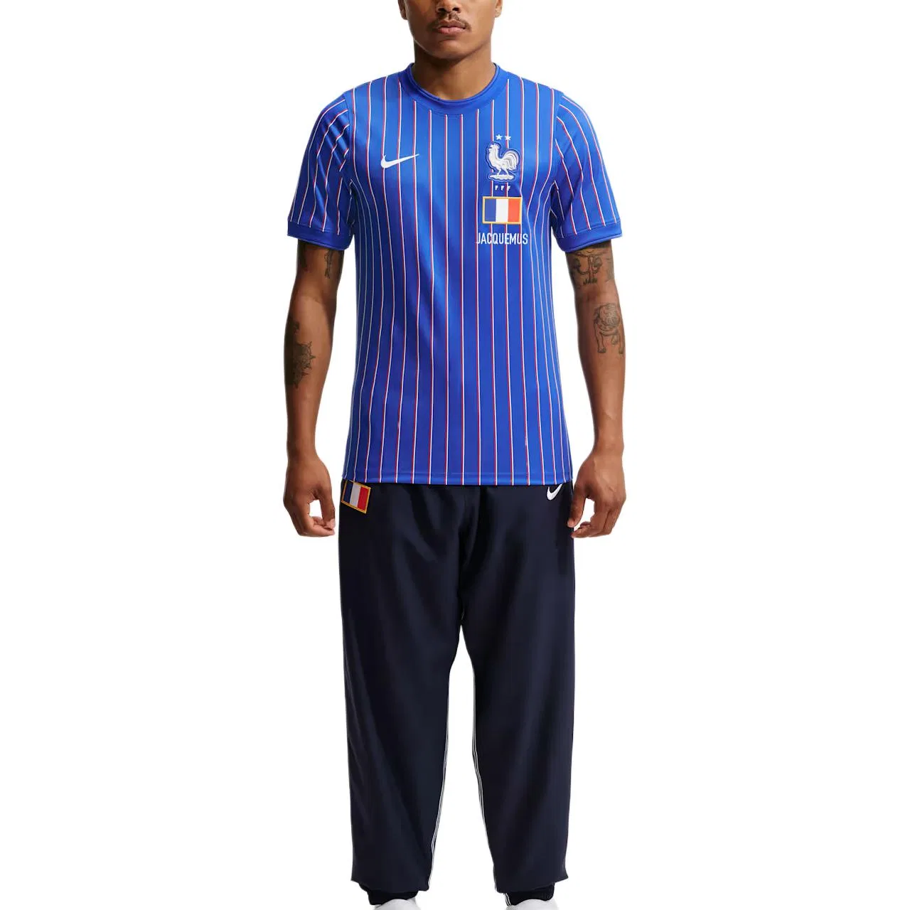Футболка Jacquemus Academy, Nike, Game Royal Blue/University Red/White — фото 3