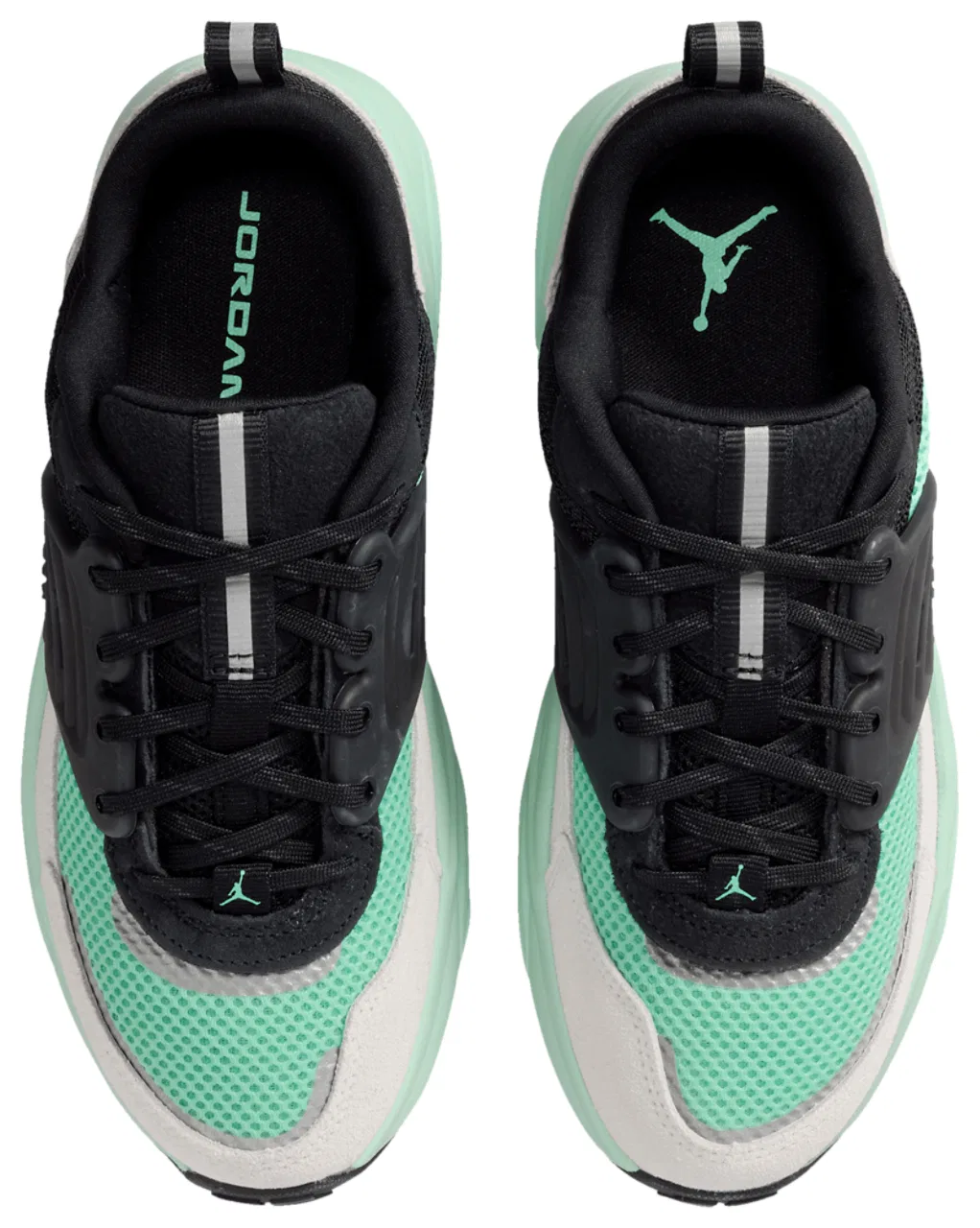 Кроссовки для девочек Trunner Jordan, цвет Black/Jade Aura/Neutral Grey — фото 4