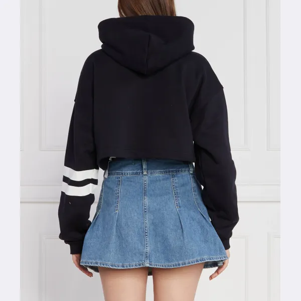 Укороченная толстовка с капюшоном Tjw sp crp Letterman с флагом Tommy Hilfiger, синий — фото 2