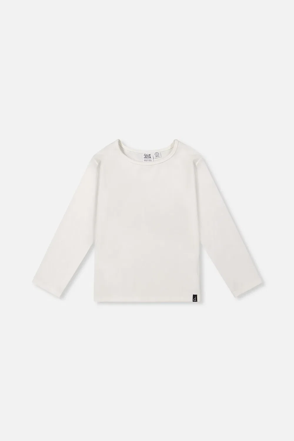Детская кофта с длинным рукавом из рубчатого трикотажа Deux par Deux, Off-White